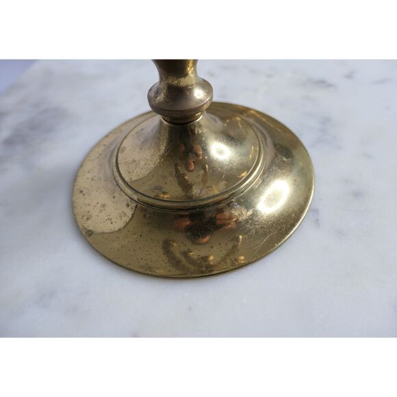 Solid brass menorahs - pair of 2 - heavy - rotating sections - Picture 3 of 9